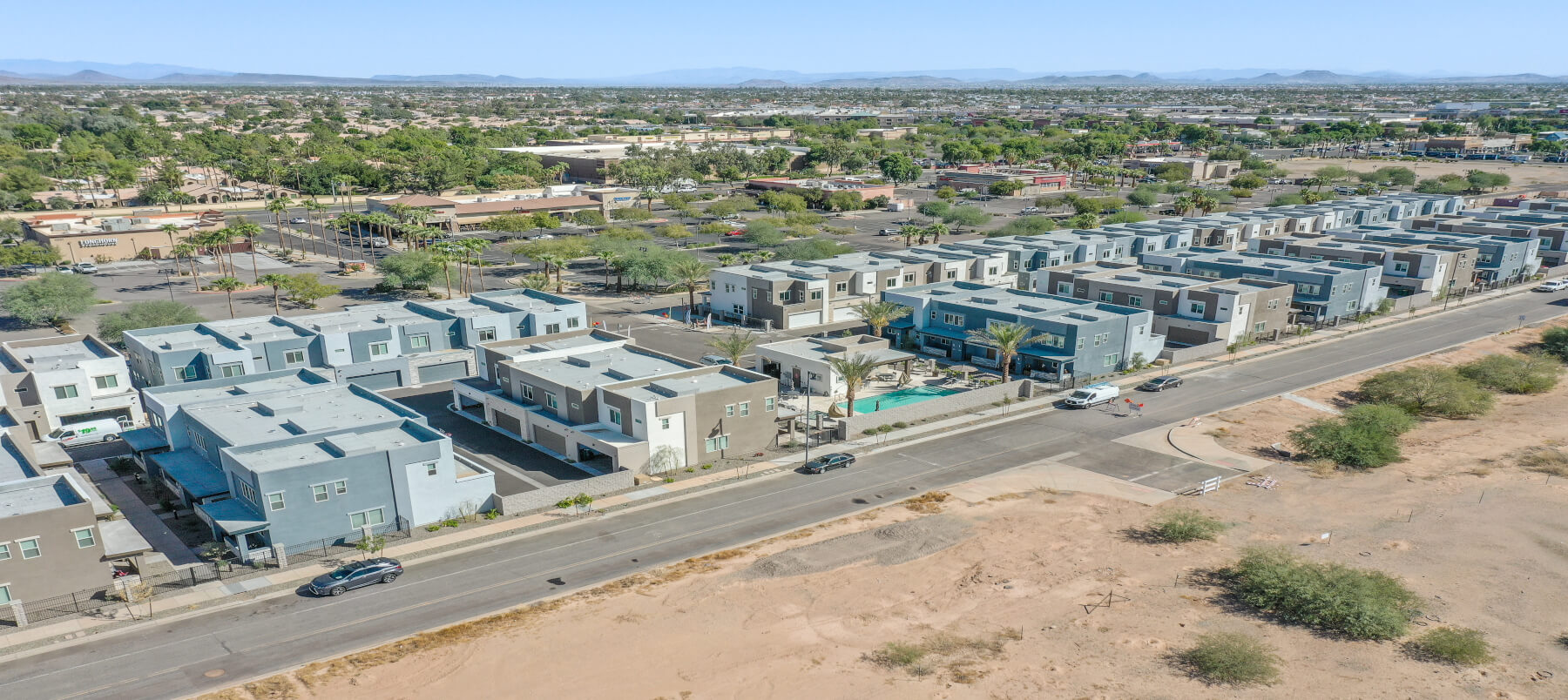 Homes in a completed Family Development community